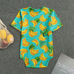 Tropical Banana Leaf Pattern Print Men's Bodysuit