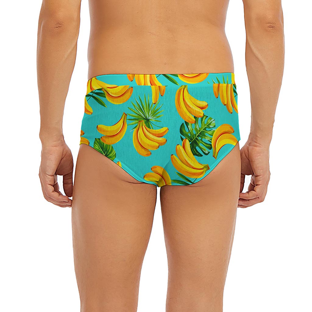 Tropical Banana Leaf Pattern Print Men's Briefs