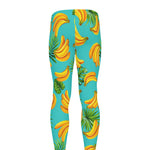 Tropical Banana Leaf Pattern Print Men's leggings