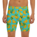 Tropical Banana Leaf Pattern Print Men's Long Boxer Briefs