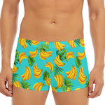 Tropical Banana Leaf Pattern Print Men's Short Boxer Briefs
