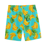Tropical Banana Leaf Pattern Print Men's Sports Shorts