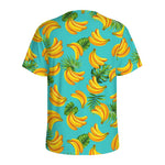 Tropical Banana Leaf Pattern Print Men's Sports T-Shirt