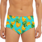 Tropical Banana Leaf Pattern Print Men's Triangle Swim Briefs