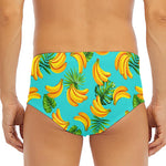 Tropical Banana Leaf Pattern Print Men's Triangle Swim Briefs