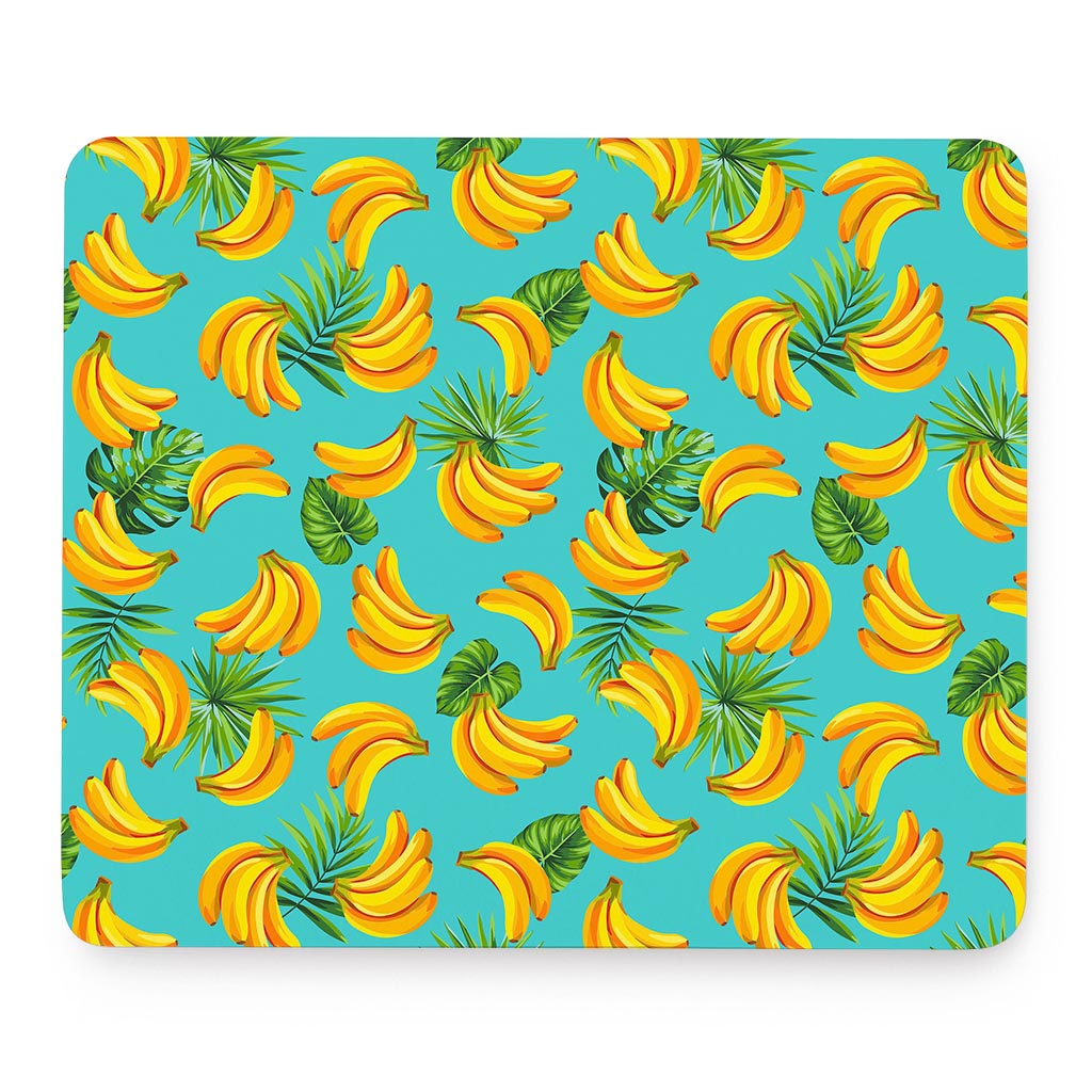 Tropical Banana Leaf Pattern Print Mouse Pad