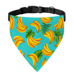 Tropical Banana Leaf Pattern Print Over The Collar Dog Bandana