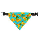 Tropical Banana Leaf Pattern Print Over The Collar Dog Bandana
