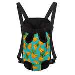 Tropical Banana Leaf Pattern Print Pet Carrier Backpack