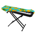 Tropical Banana Leaf Pattern Print Piano Keyboard Cover