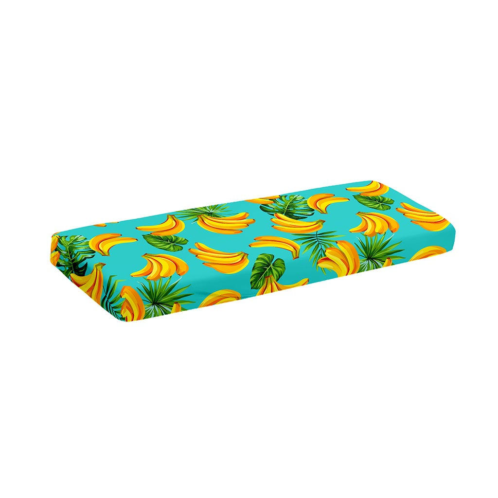 Tropical Banana Leaf Pattern Print Piano Keyboard Cover