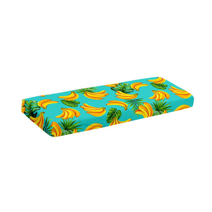 Tropical Banana Leaf Pattern Print Piano Keyboard Cover