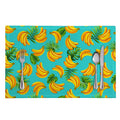 Tropical Banana Leaf Pattern Print Placemat