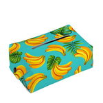 Tropical Banana Leaf Pattern Print Rectangle Tissue Box Cover