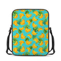 Tropical Banana Leaf Pattern Print Rectangular Crossbody Bag