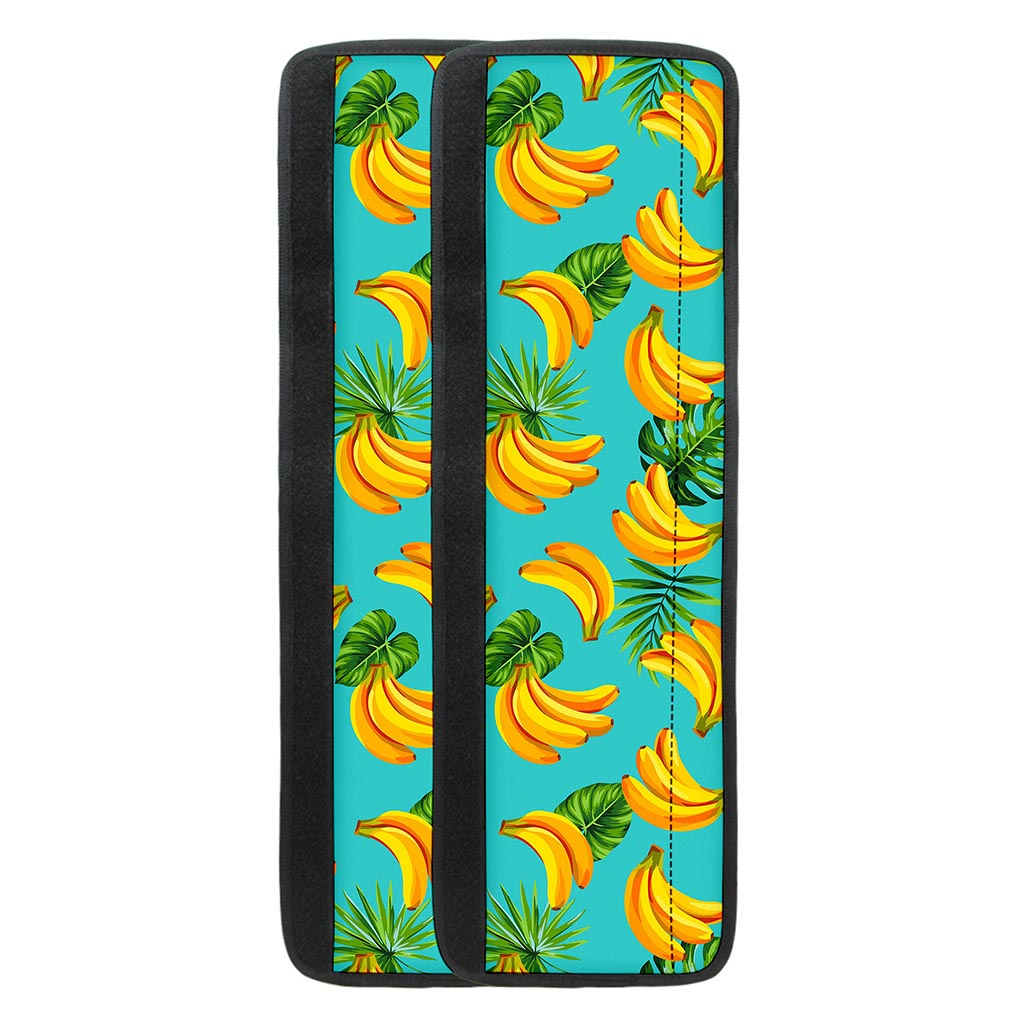 Tropical Banana Leaf Pattern Print Refrigerator Handle Covers