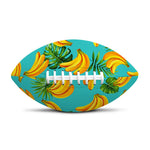 Tropical Banana Leaf Pattern Print Rugby Ball