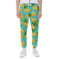 Tropical Banana Leaf Pattern Print Joggers