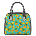 Tropical Banana Leaf Pattern Print Shoulder Handbag
