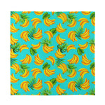 Tropical Banana Leaf Pattern Print Silk Bandana