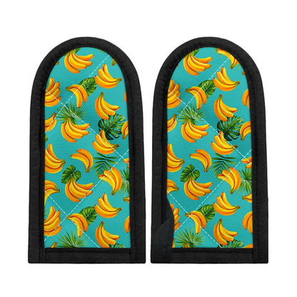 Tropical Banana Leaf Pattern Print Skillet Handle Cover