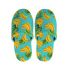 Tropical Banana Leaf Pattern Print Slippers