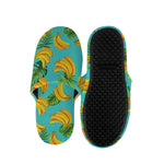 Tropical Banana Leaf Pattern Print Slippers