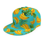 Tropical Banana Leaf Pattern Print Snapback Cap