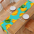 Tropical Banana Leaf Pattern Print Table Runner