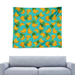 Tropical Banana Leaf Pattern Print Tapestry