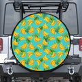 Tropical Banana Leaf Pattern Print Tire Cover