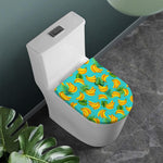 Tropical Banana Leaf Pattern Print Toilet Lid Cover