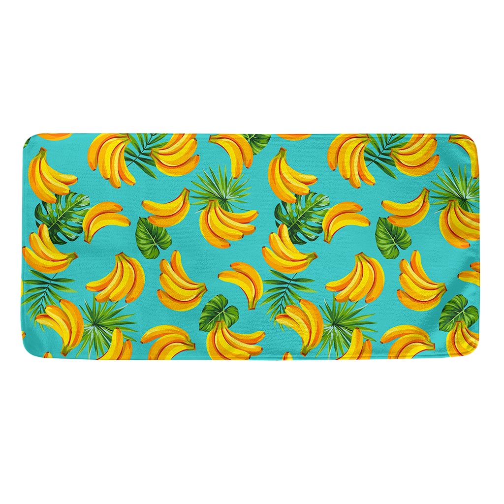 Tropical Banana Leaf Pattern Print Towel