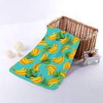 Tropical Banana Leaf Pattern Print Towel