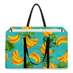 Tropical Banana Leaf Pattern Print Utility Tote Bag