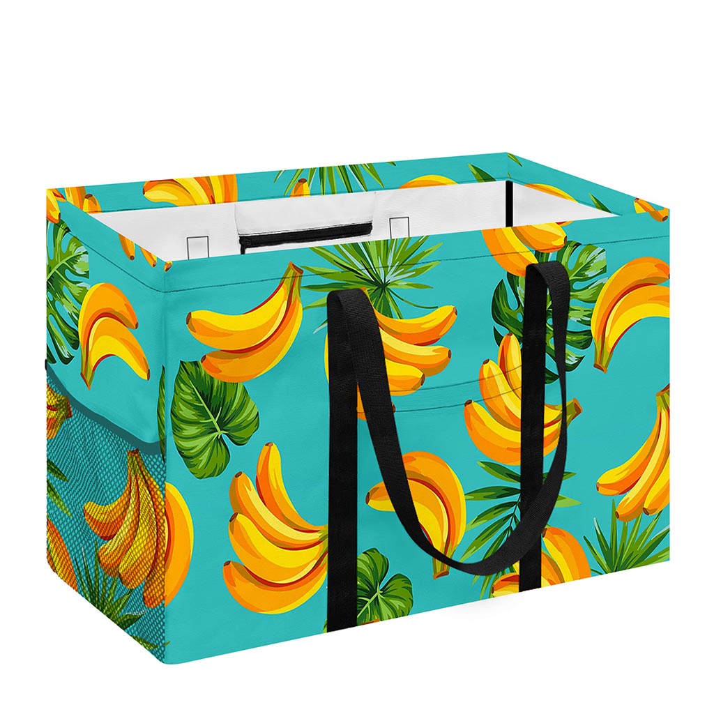 Tropical Banana Leaf Pattern Print Utility Tote Bag
