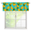 Tropical Banana Leaf Pattern Print Window Valance