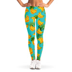 Tropical Banana Leaf Pattern Print Women's Leggings