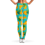 Tropical Banana Leaf Pattern Print Women's Leggings