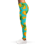 Tropical Banana Leaf Pattern Print Women's Leggings