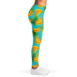 Tropical Banana Leaf Pattern Print Women's Leggings
