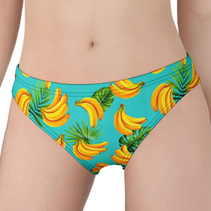 Tropical Banana Leaf Pattern Print Women's Panties