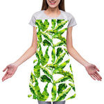 Tropical Banana Leaves Pattern Print Adjustable Apron