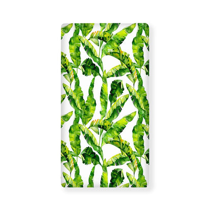 Tropical Banana Leaves Pattern Print Baby Crib Sheet