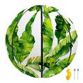 Tropical Banana Leaves Pattern Print Basketball