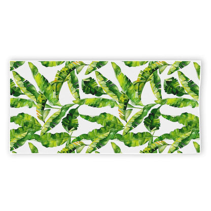 Tropical Banana Leaves Pattern Print Beach Towel