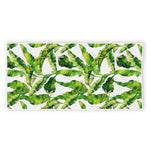 Tropical Banana Leaves Pattern Print Beach Towel
