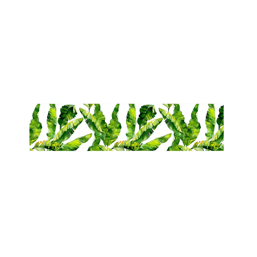 Tropical Banana Leaves Pattern Print Bed Runner