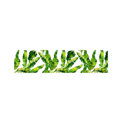 Tropical Banana Leaves Pattern Print Bed Runner