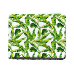 Tropical Banana Leaves Pattern Print Bifold Wallet